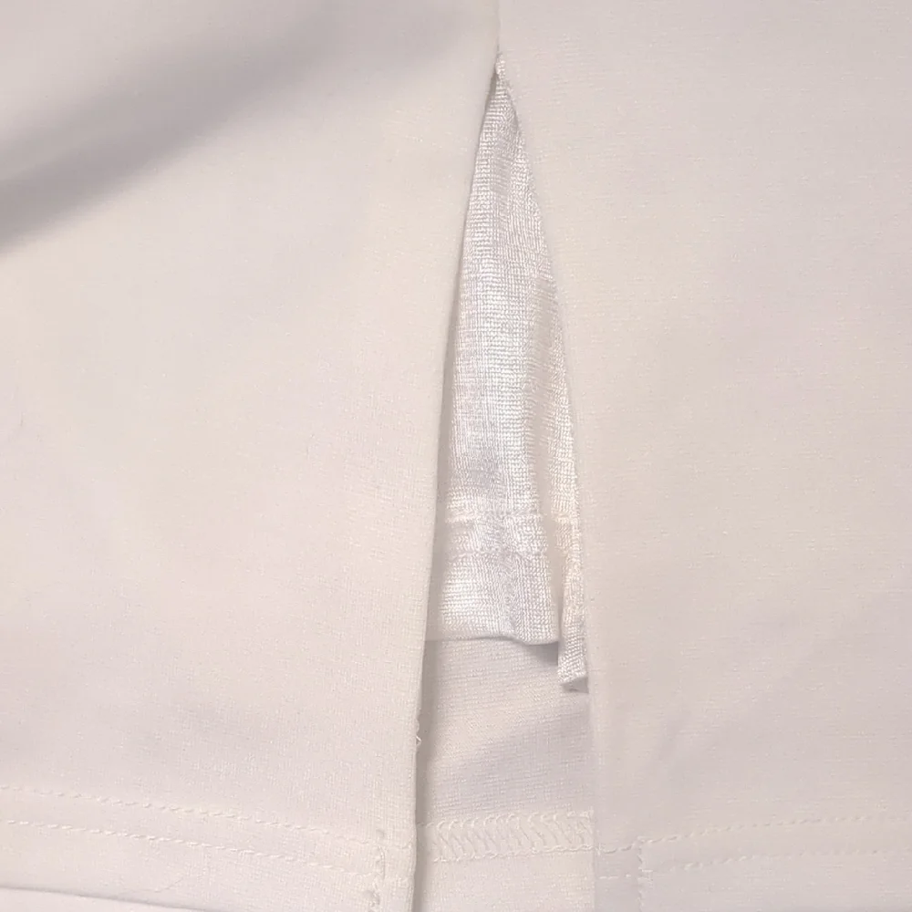 Amazon White Pencil Mini Skirt with Slit - Picture 5 of 6